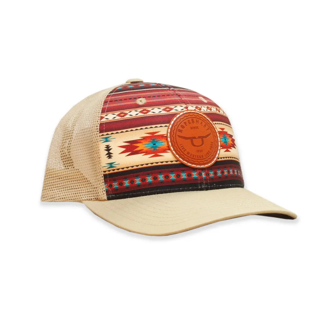Ropesmart Leather Circle Patch Aztec 1
