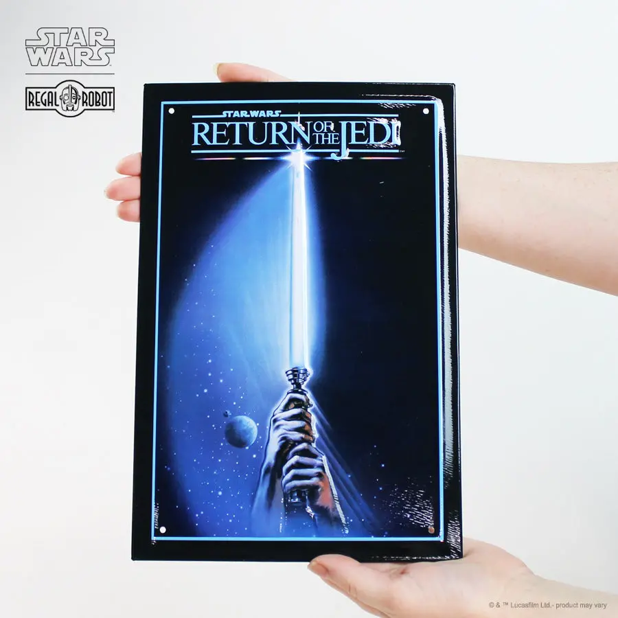 Star Wars Return Of The Jedi: Lightsaber Poster Embossed Metal Art 1