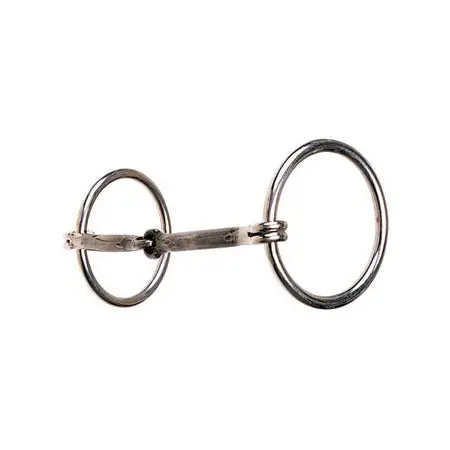 Reinsman 102 Medium Rings – 3/8″ Smooth Sweet Iron Snaffle 1