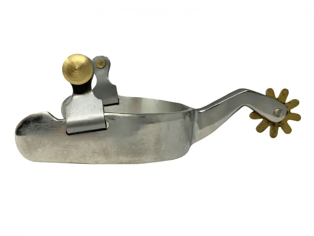 Showman Men's Stainless Steel Western Spurs 1