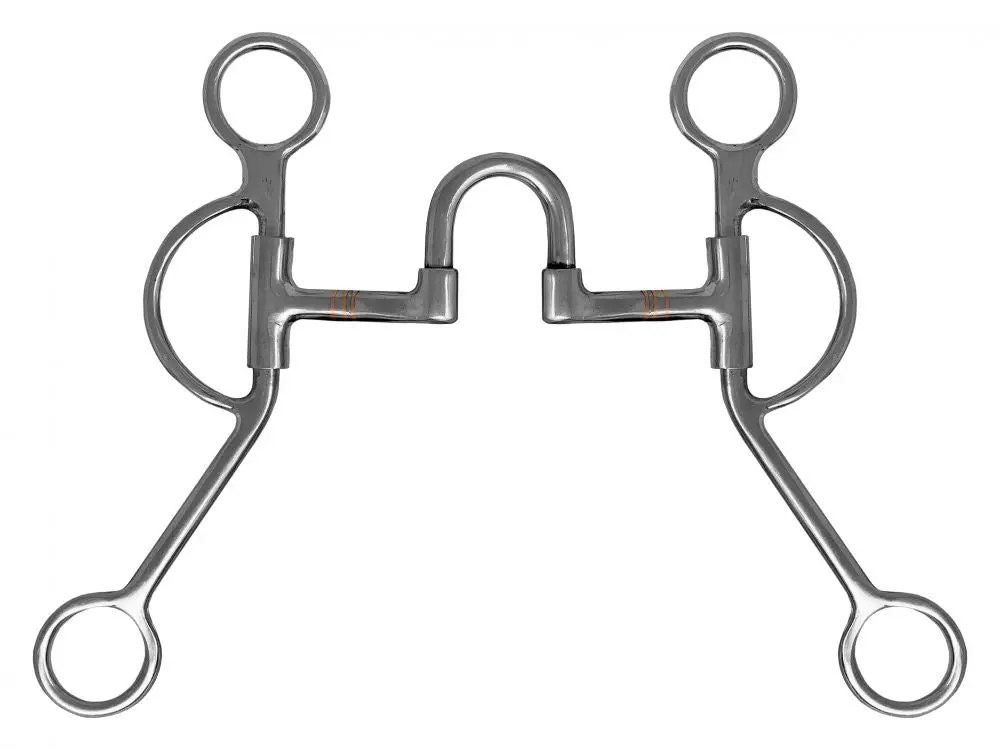 Showman ® Stainless Steel 5" Mouth Correction Bit With 8" Cheeks. 1