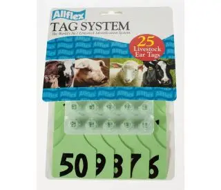 26-50 Green Allflex: Maxi Fem/Sm Male 1