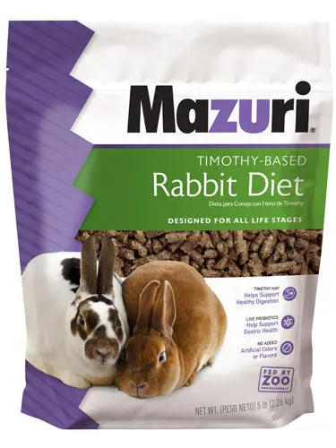 Mazuri Timothy Rabbit Feed 5Lb 1