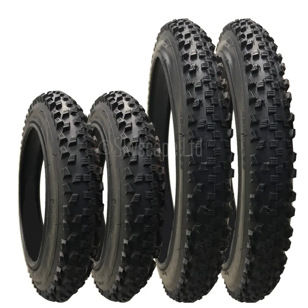 12 X 1.9 Pram Tyres (Pair) With 16 X 1.9 Pram Tyres (Pair) 1