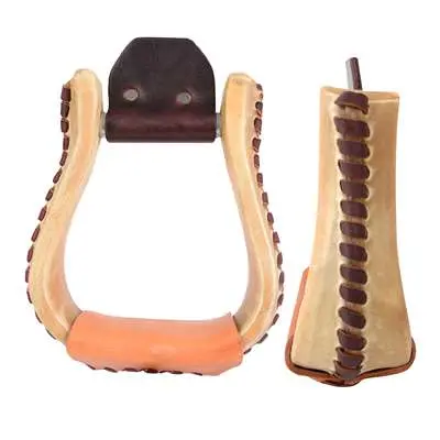 Leather Western Stirrap Engraved 1