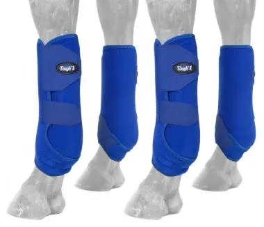 Tough1 Extreme Vented Sport Boots - Full Set - Medium - Blue 1