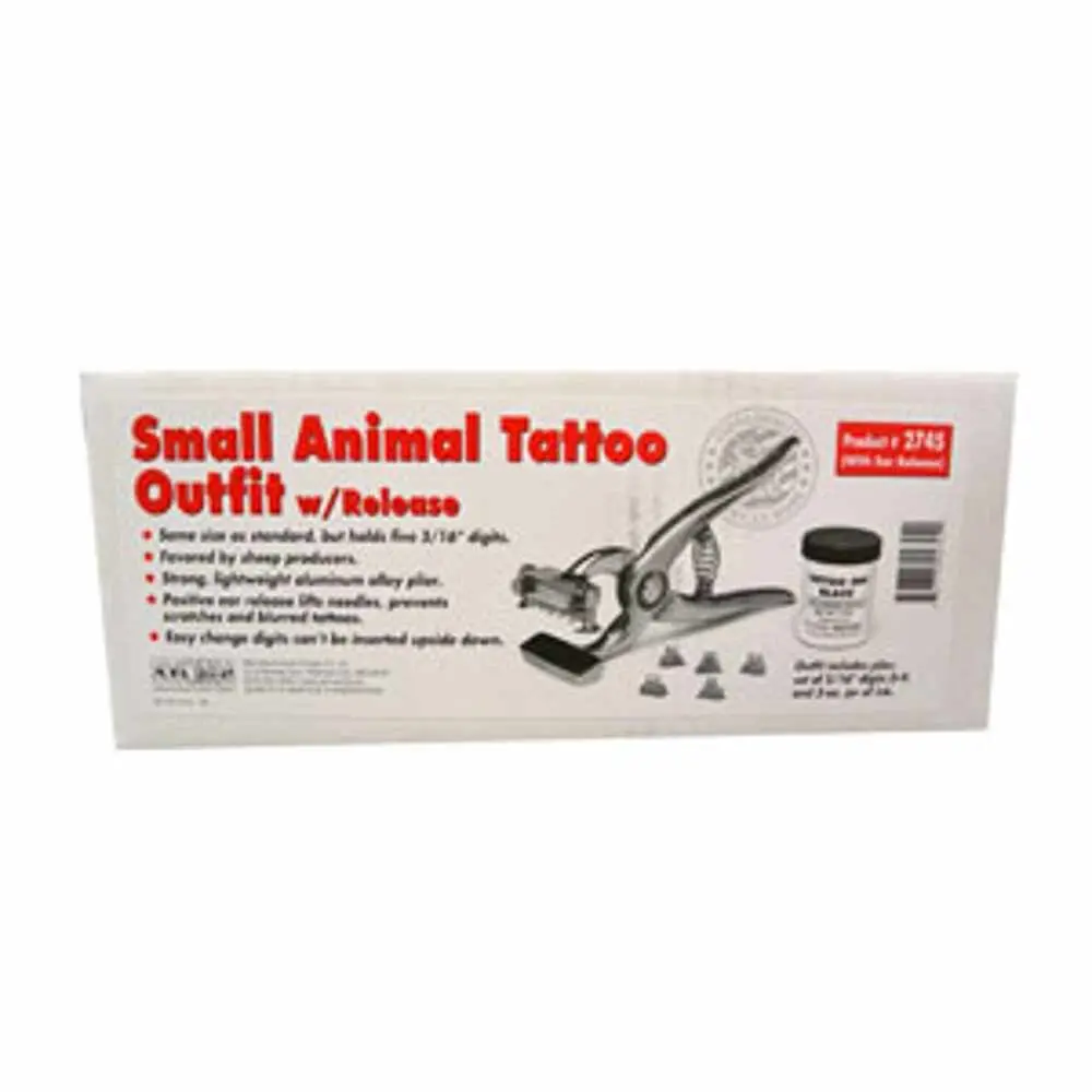 Tattoo Outfit-Sm Animal 5/16" W/Release 1
