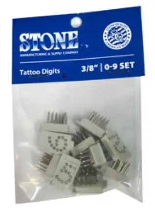 Stone: Tattoo Digits  0-9 Set 1