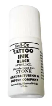 Stone: Tattoo Ink - Black Roll On 2 Oz 1