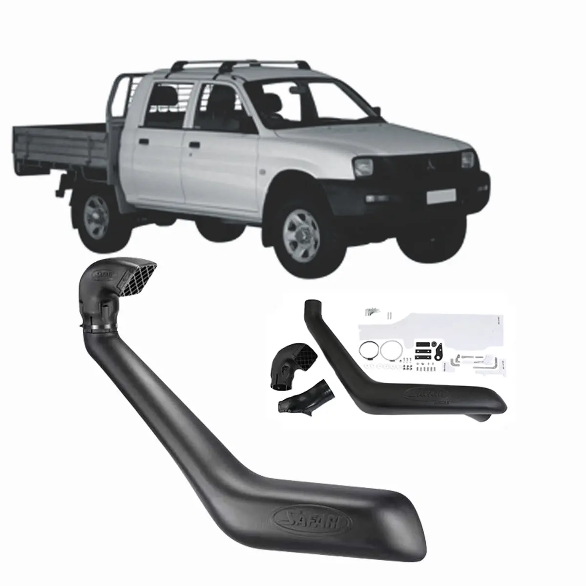 Safari Snorkel To Suit Mitsubishi Triton (06/1996 - 06/2006) 1