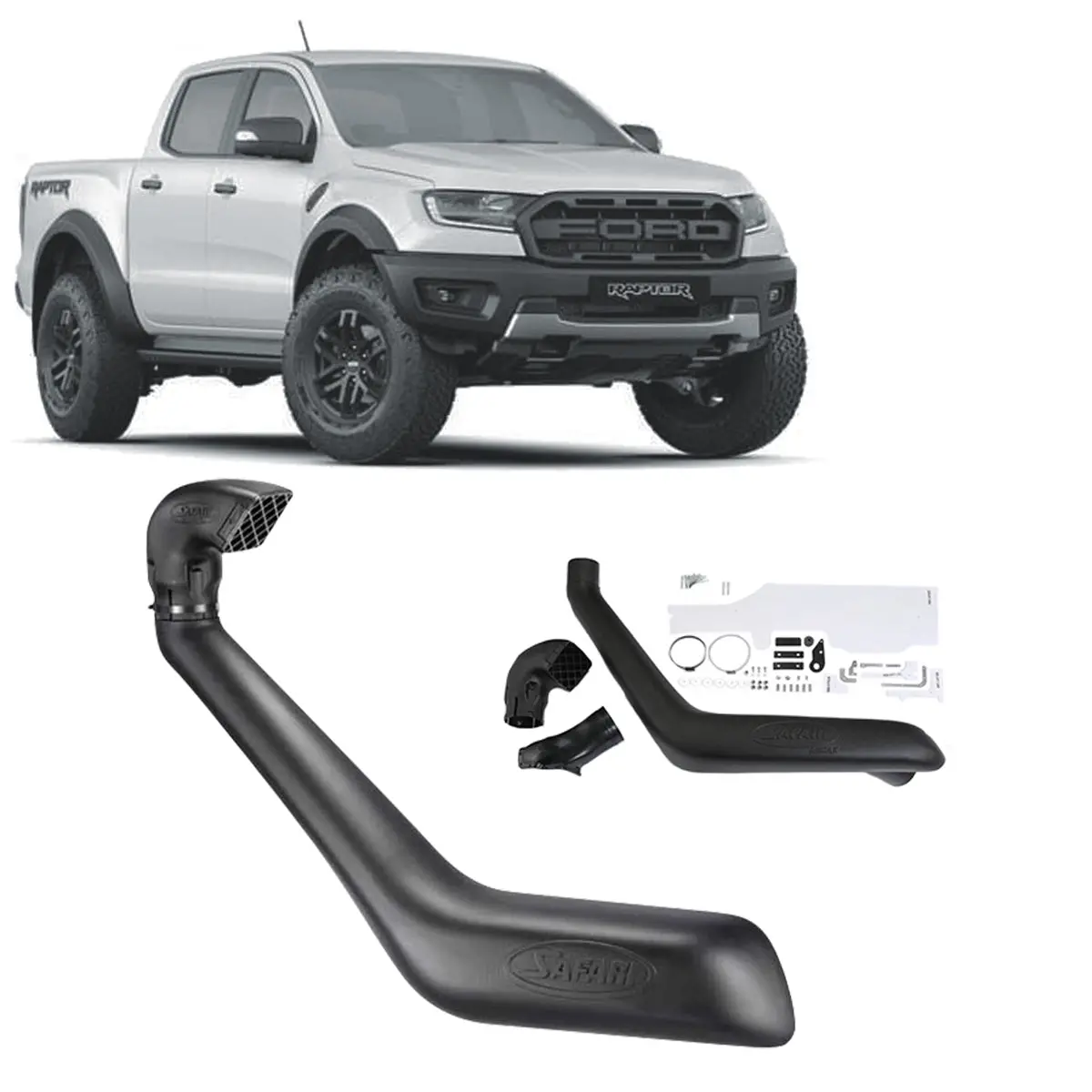 Ford Ranger Raptor (09/2018 - 05/2022) Safari Snorkel Armax 1