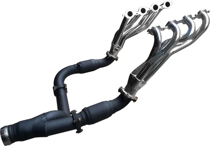 Chevrolet Silverado 1500 V8 6.2L Ceramic Coated Extractors, Cats & Y-Pipe (Sku: Ssmkch0007) 1