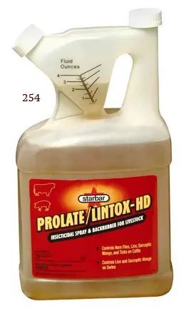 Prolate/Lintox-Hd Insecticide Fly And Tick Spray, Backrubber For Livestock - 128 Oz 1