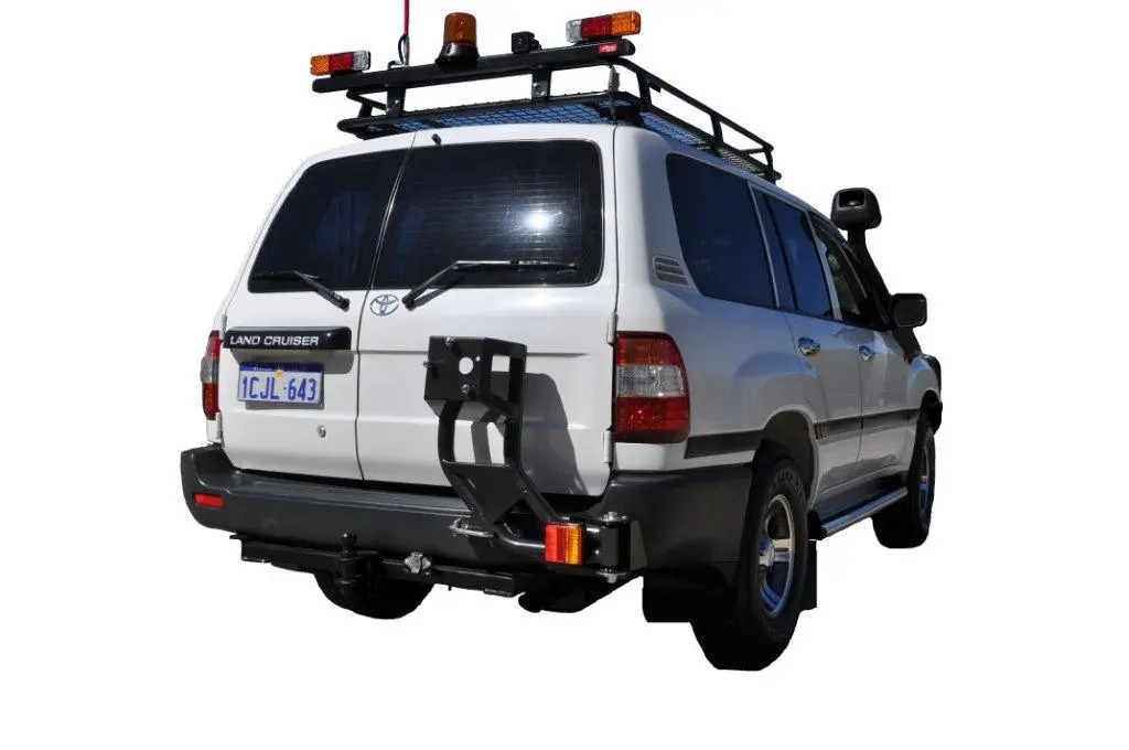 Toyota Landcruiser 100 Series (1997-2007) Rhs Ifs Outback Accessories Single Wheel Carrier 1