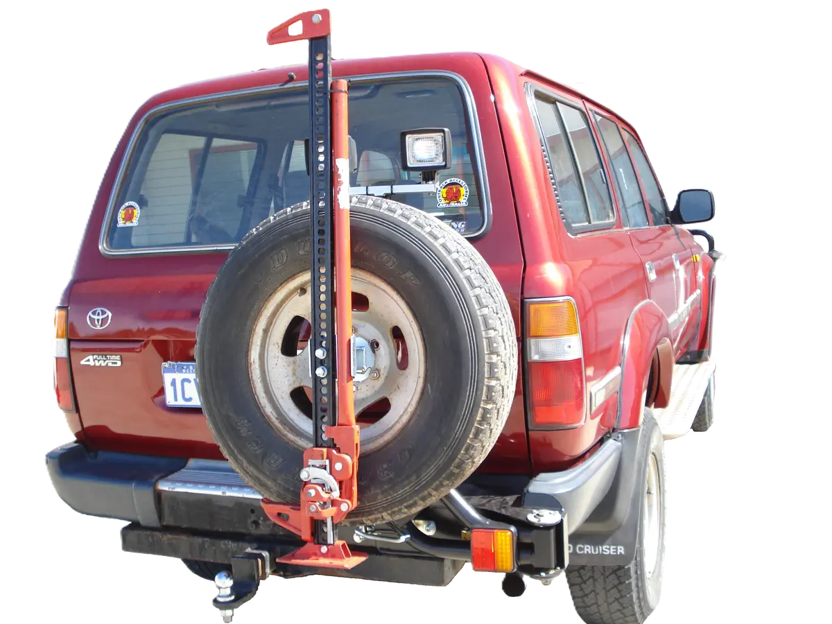 Toyota Landcruiser 80 Series (1990-1998) Rhs  Outback Accessories Single Wheel Carrier 1