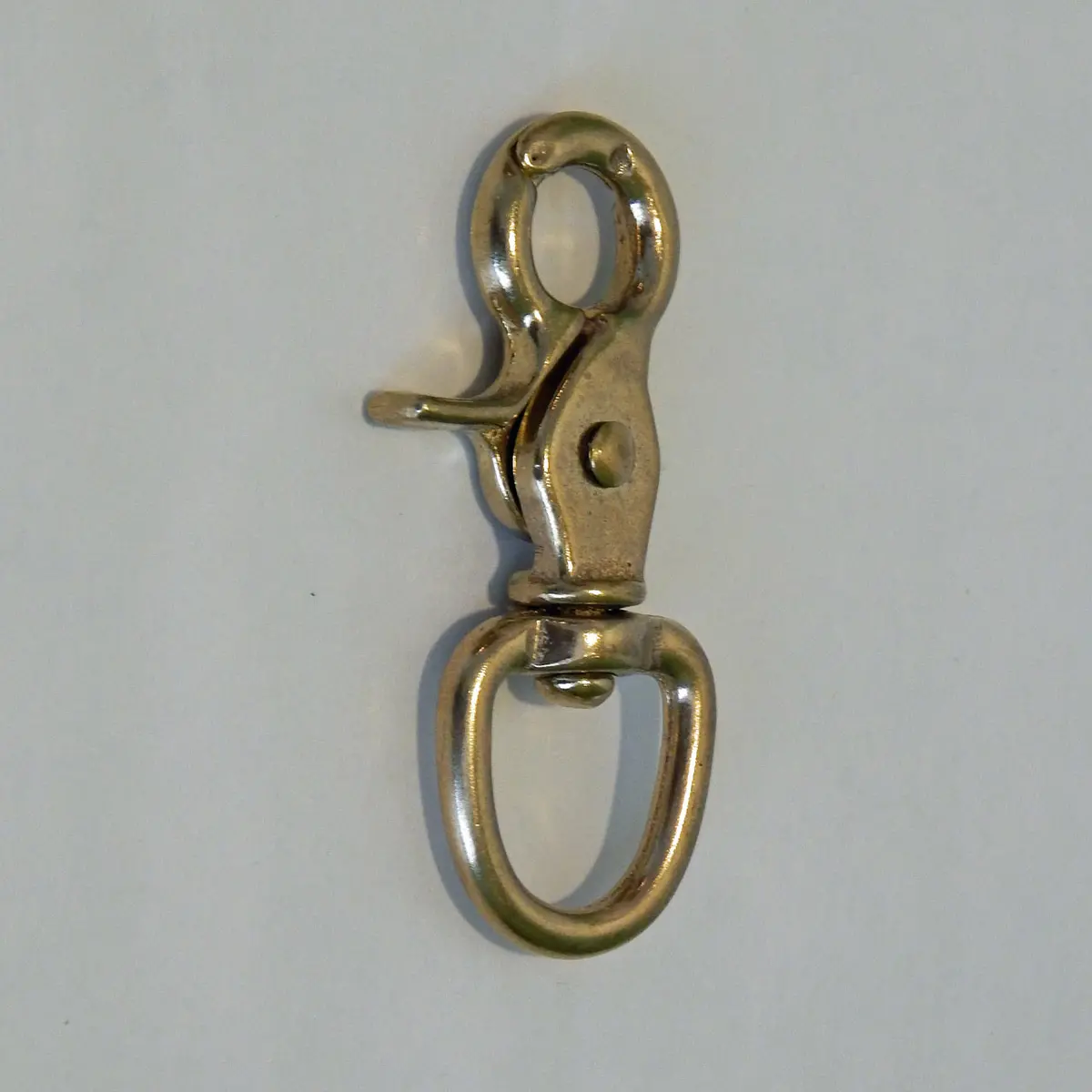 3/4" Solid Brass Round Scissors Snap 1
