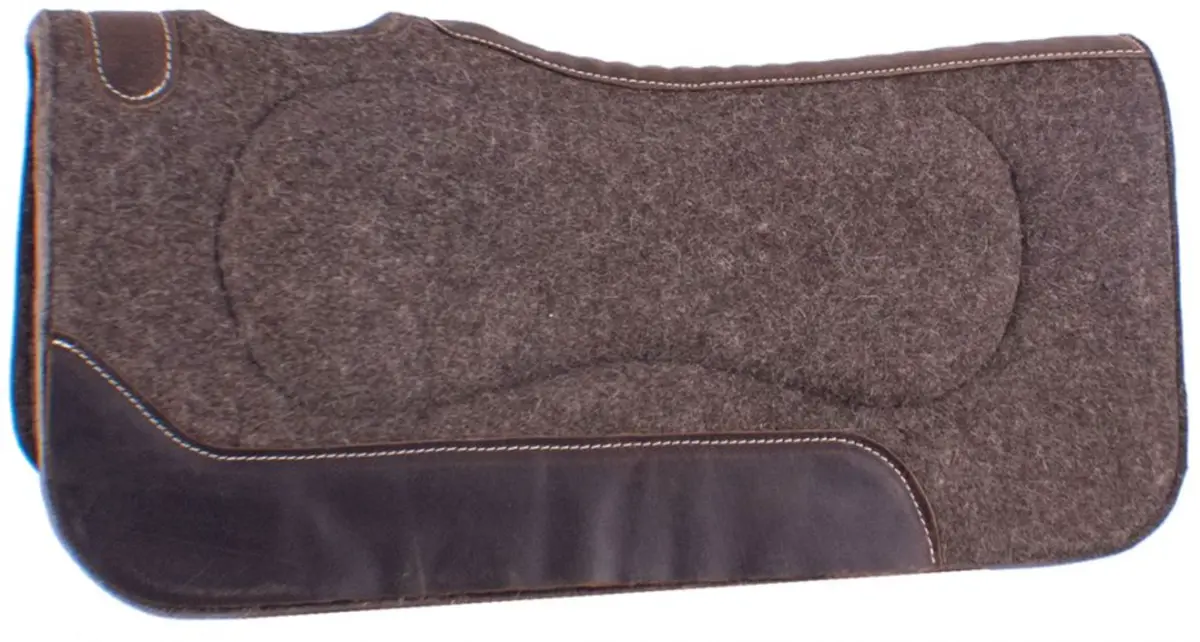 Showman 32X32 100% Mohair Wool Build Up Saddle Pad 1