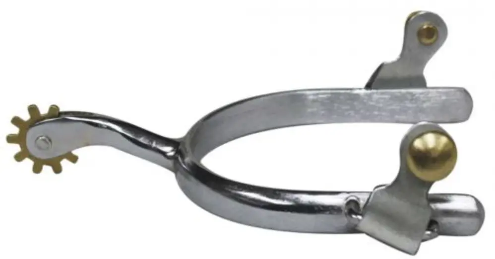 Showman Ladies Size Chrome Plated Spur. 1