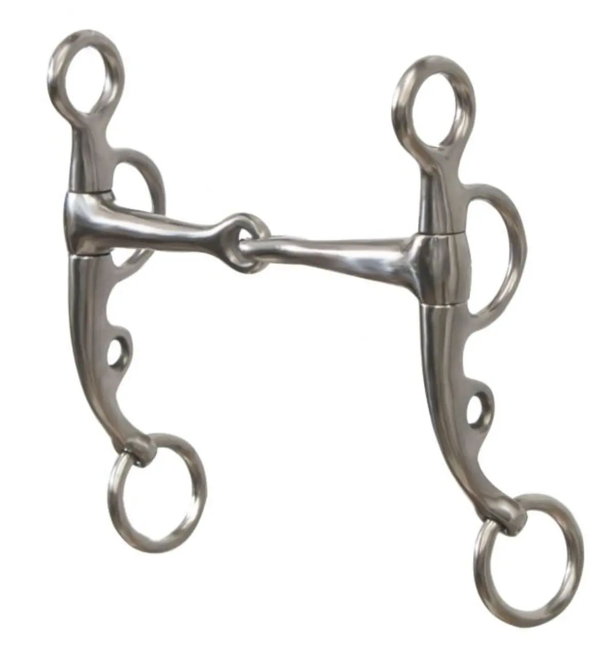 Showman Ss Pelham Bit W/ Snaffle Mouth 1
