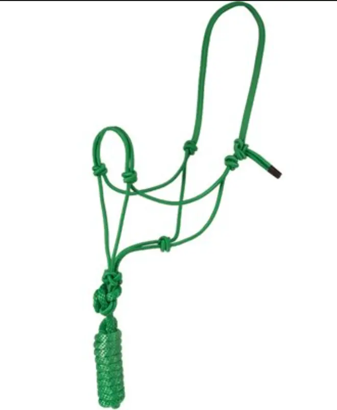 Economy Mountain Rope Halter And Lead - Green 1