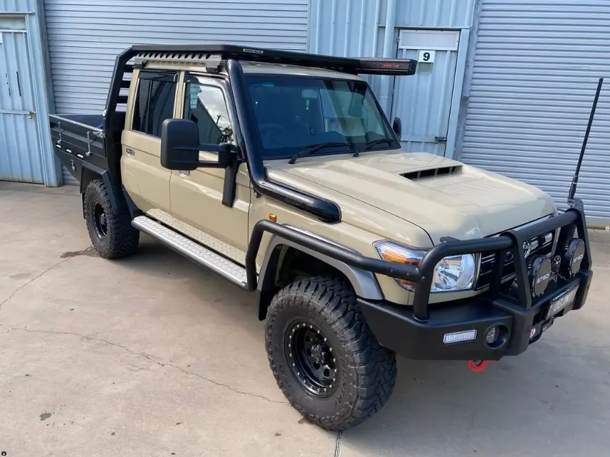 Toyota Landcruiser 79 Series (2007-2023) Vdj Fatz Fabrication 4" Stainless Snorkel 1