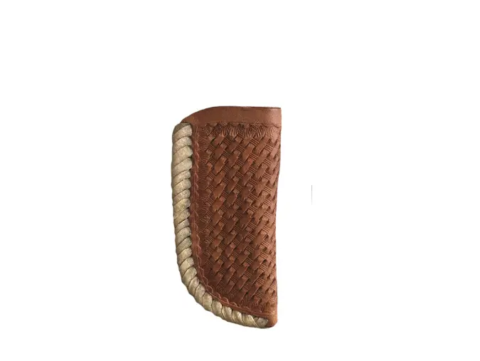 Knife Sheath 3.5'' Lthr. Light Oil Basket 1