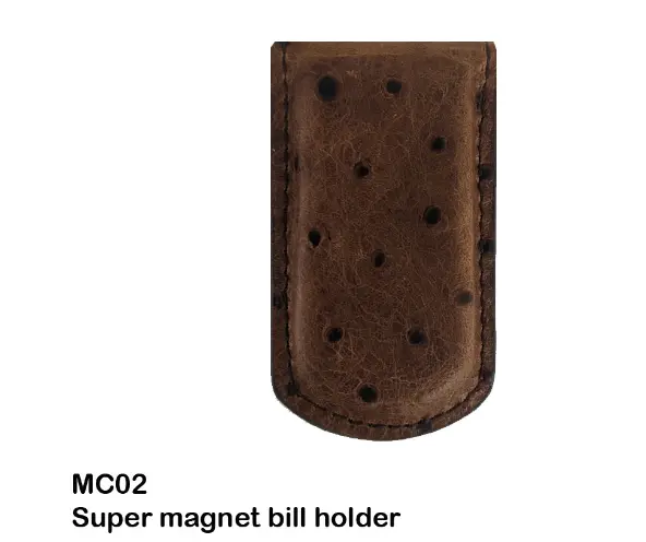 Money Clip Ostrich Print 1