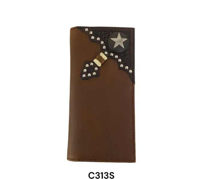 Wallet Rodeo Tan Smooth & Basket 1