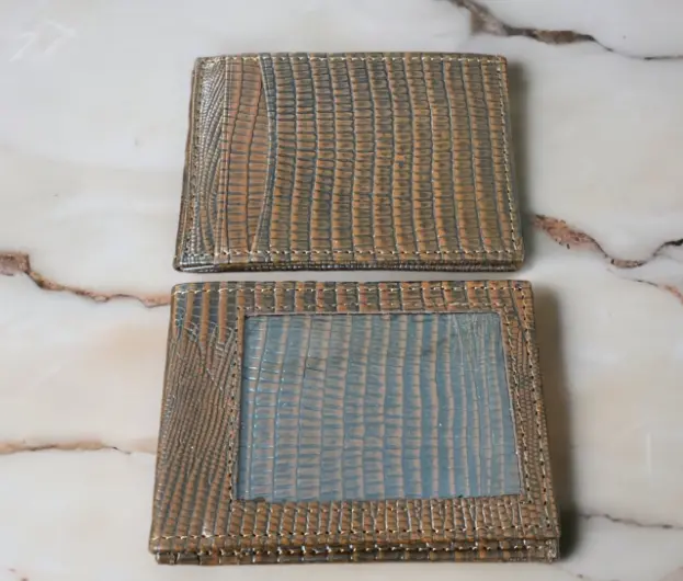 Wallet Front Pocket Faux Lizard 1