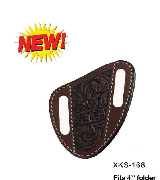 Twisted X Knife Sheath Chesnut Floral 1