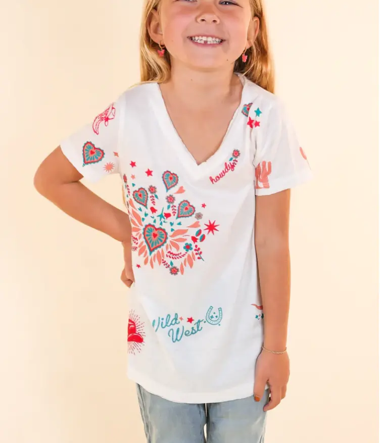 Girls Howdy Love T-Shirts 1
