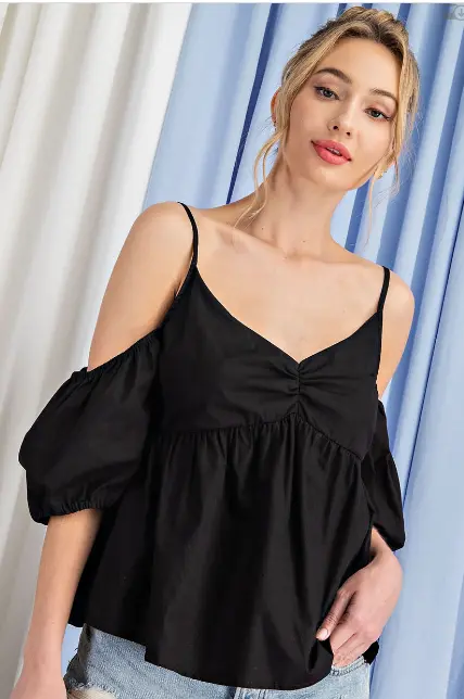 Off The Shoulder Puff Sleeve Top 1