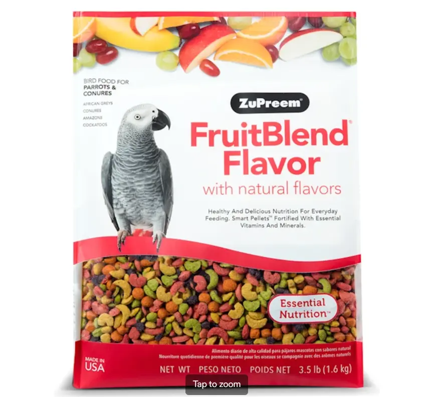 Zupreem Avianmaintenance Fruitblend Premium Bird Diet For Medium & Large Birds, 2 Lbs. 1