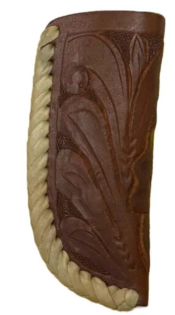 Knife Sheath 3.5'' Floral Tool Lg. Chestnut 1