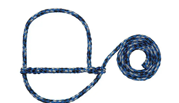 Poly Rope Halter - Sheep/Goat - Blue/Black/Gray 1