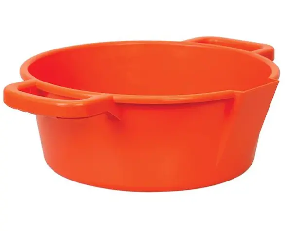 Large Round Feed Pan - Orange 1