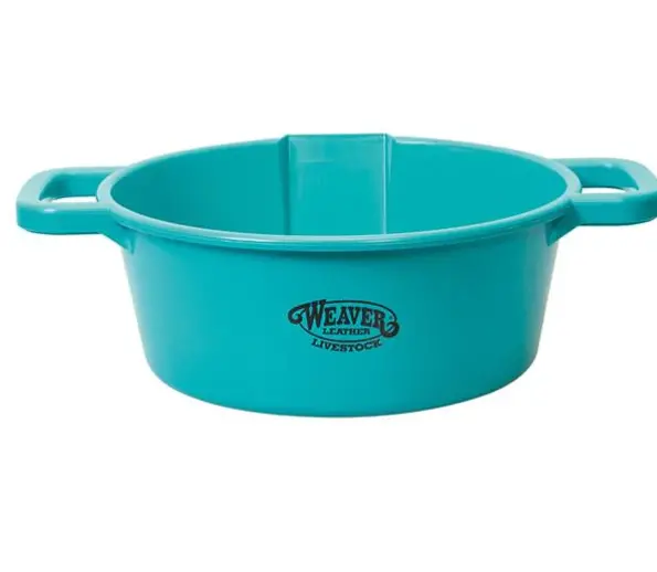 Large Round Feed Pan - Teal 1