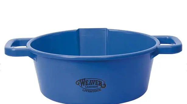 Large Round Feed Pan - Blue 1