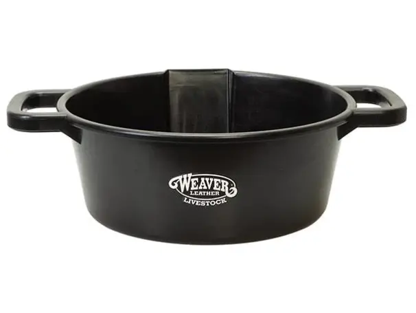 Large Round Feed Pan - Black 1