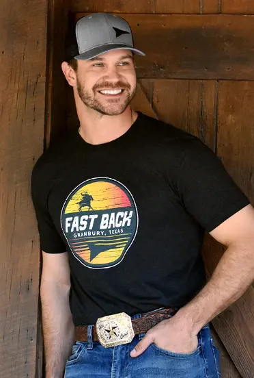 Sunset Fast Back T-Shirt Black 1