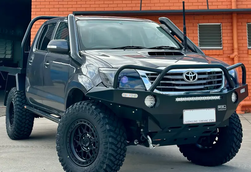 Toyota Hilux (2005-2015) N70 Kun Phat Bars 4" Twin Stainless Snorkels 1