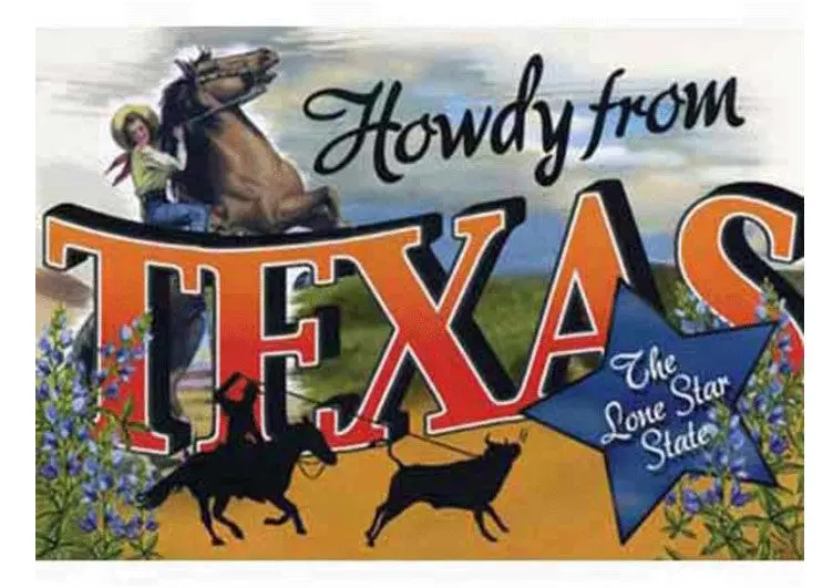 Vintage Cowgirl Magnet 1