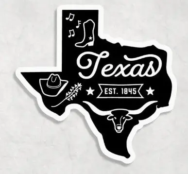 Texas Icon Sticker 1