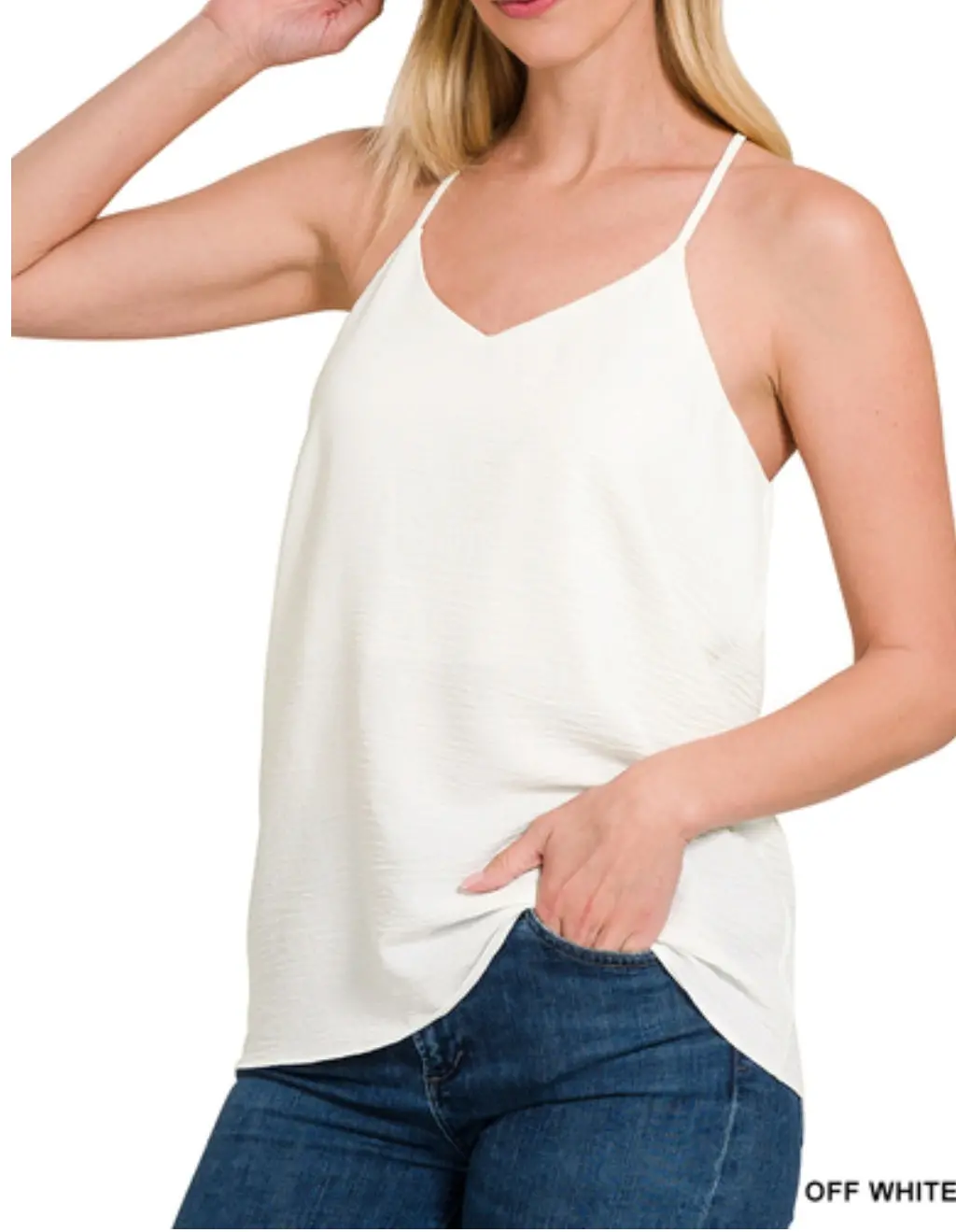 Adjustable Strap V-Neck Cami Top 1