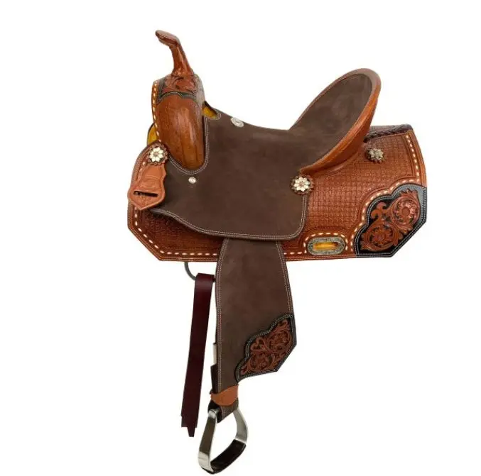 Double T Florence Fusion Barrel Style Saddle - 15 Inch 1