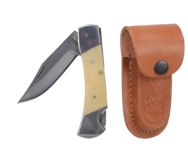 Wild Turkey Handmade Folder Knife With Bone Handle 1
