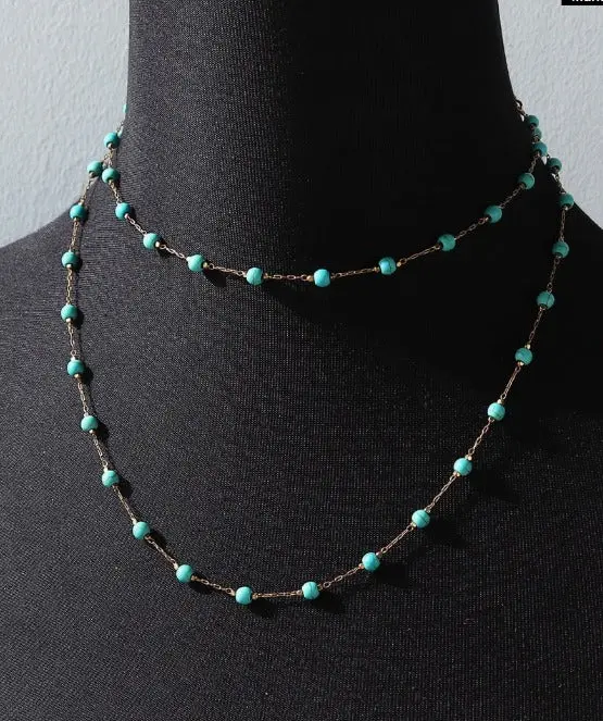 Turquoise Decor Necklace 1