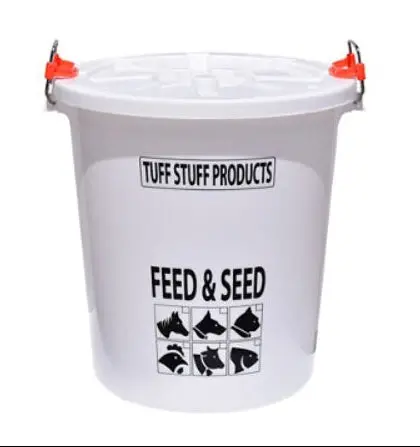 Heavy Duty Storage Drum With Lid And Stainless Locking Handle - 17 Gal 1