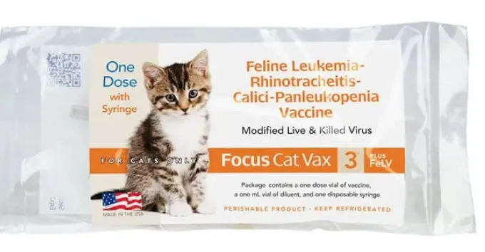 Focus Cat Vax 3 + Felv 1Ds W/Syr 1
