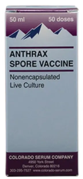 Colorado Serum Co Anthrax Spore Vaccine 10 Ml (50 Doses) 1